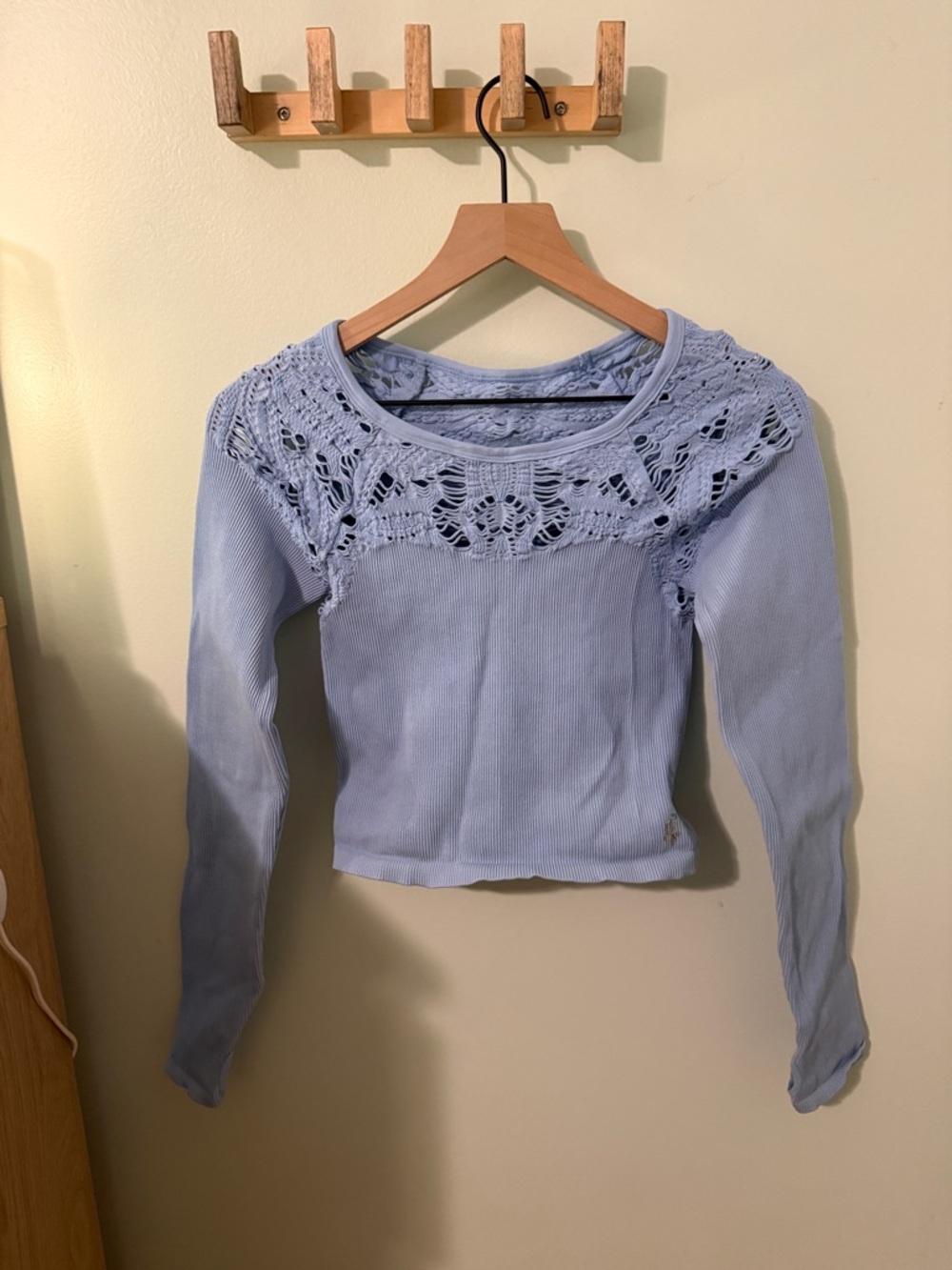 FP Movement Blue Lace Top
